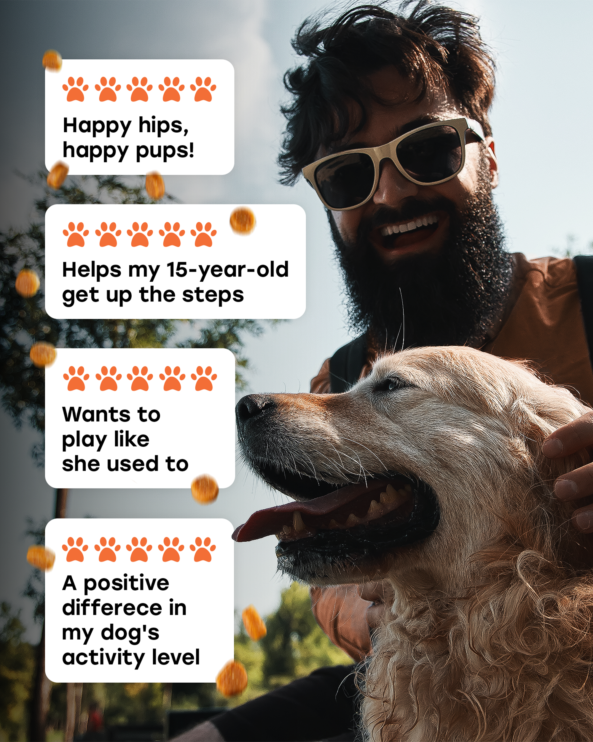 Hip & Joint Mobility Chews with 500 mg Glucosamine, , Collagen, Chondroitin Bovine, Turmeric & More