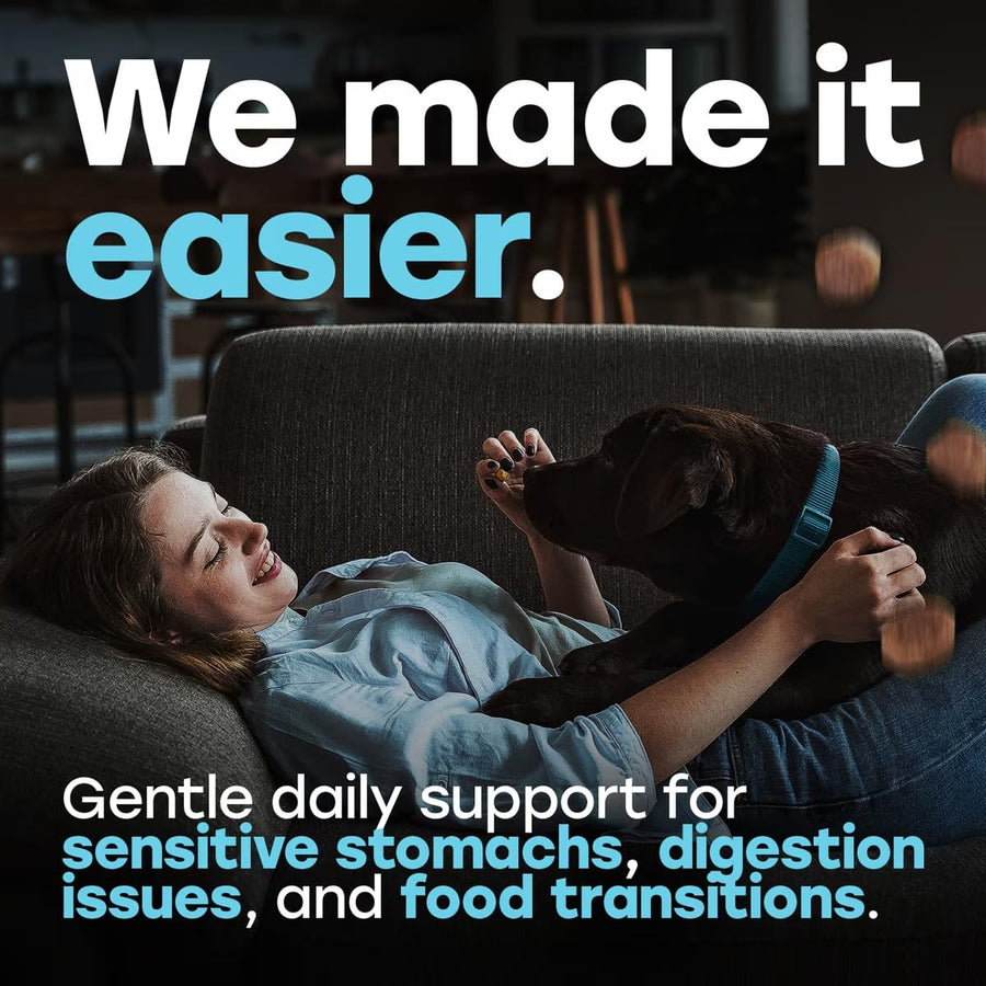 Probiotic Digestive Chews with Prebiotics, Enzymes, Turmeric, Omega-3, Fiber & More. - Pup Choice - healthy choices for your pup