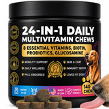 24-in-1 Daily Multivitamin Chews with 8 Essential Vitamins, Biotin, Probiotics & Glucosamine - Pup Choice - healthy choices for your pup