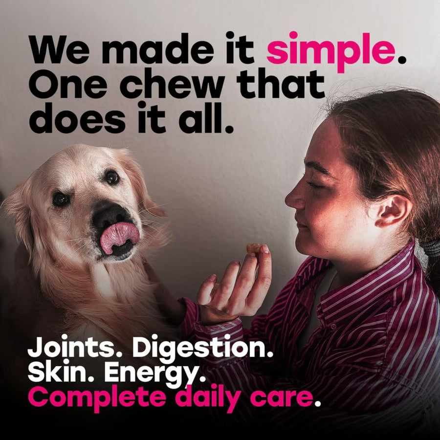24-in-1 Daily Multivitamin Chews with 8 Essential Vitamins, Biotin, Probiotics & Glucosamine - Pup Choice - healthy choices for your pup
