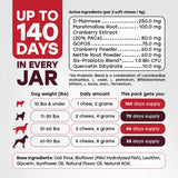 Cranberry Urinary Support Chews for Dogs – 140 Soft Chews with D-Mannose & Probiotics - Pup Choice - healthy choices for your pup