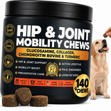 Hip & Joint Mobility Chews with 500 mg Glucosamine, Collagen, Chondroitin Bovine, Turmeric & More - Pup Choice - healthy choices for your pup