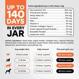 Hip & Joint Mobility Chews with 500 mg Glucosamine, Collagen, Chondroitin Bovine, Turmeric & More - Pup Choice - healthy choices for your pup