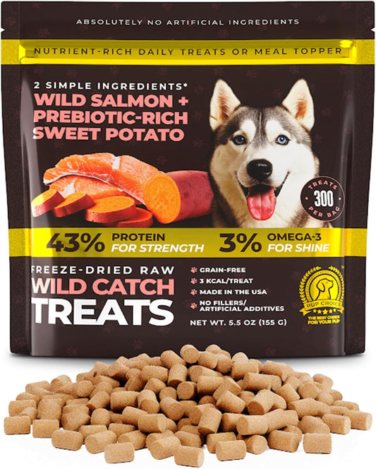 Pup Choice Freeze - Dried Raw Salmon Dog Treats with Sweet Potato – Single Protein, Grain - Free - Pup Choice - healthy choices for your pup