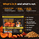 Pup Choice Freeze-Dried Raw Turkey Dog Treats with Pumpkin & Sweet Potato – Single Protein, Grain-Free - Pup Choice - healthy choices for your pup